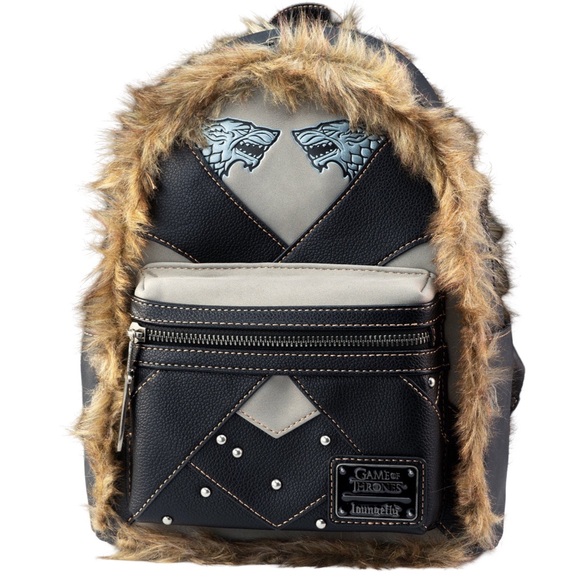 Loungefly Unisex × Game of Thrones Jon Snow Cosplay Mini Backpack NWT. - Picture 1 of 14